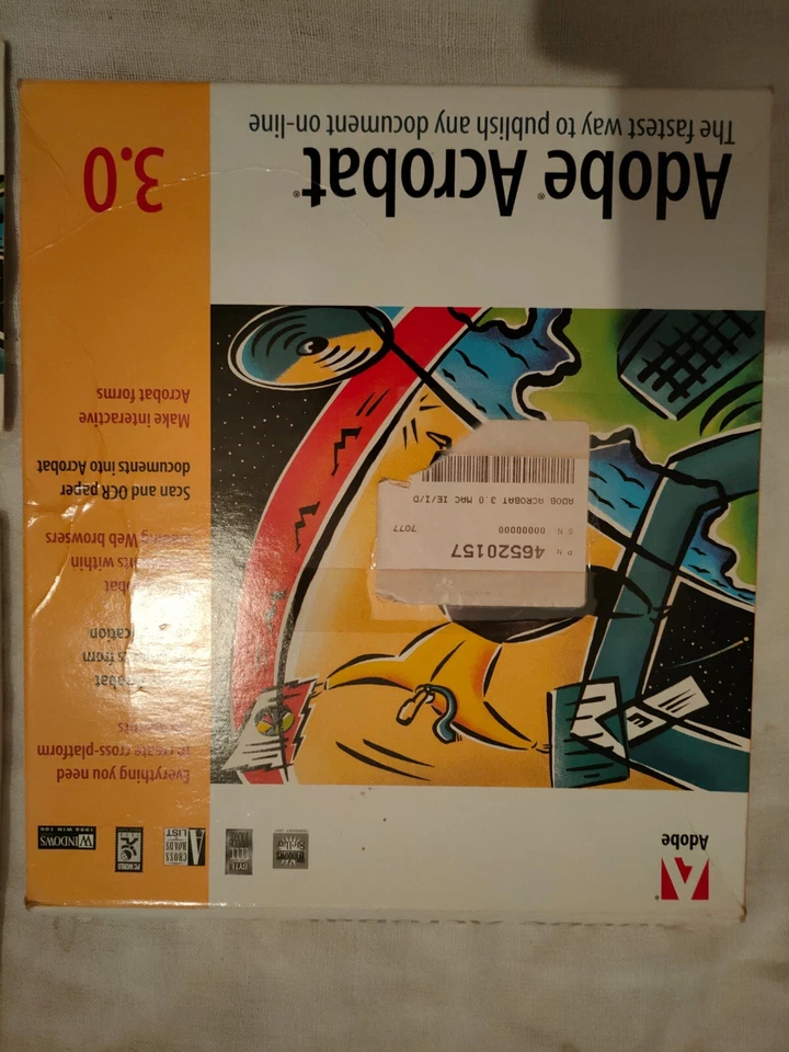 Adobe Acrobat 3.0 Win, Mac, Unix - ORIGINALE - Immagine 1 di 2