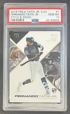 2019 FERNANDO TATIS JR Topps X STYLE & SWAG PSA 10 Rookie RC #1. 🔥🔥🔥 - Image 1 of 2