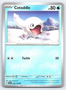 Cetoddle 058/198 Common Scarlet & Violet Pokemon Card - NM Near Mint - Picture 1 of 5