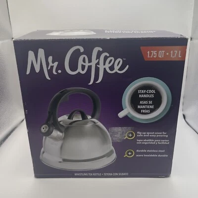 Mr. Coffee Flintshire Stainless Steel Whistling Tea Kettle 1.75-Quart  - Image 1 of 4