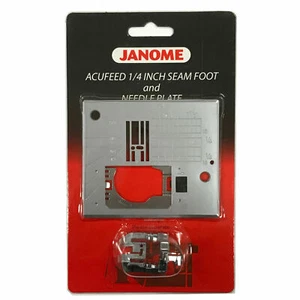 Genuine Janome Acufeed 1/4" Seam Foot and Needle Plate Part# 846407007 - Picture 1 of 1