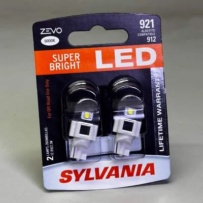 SYLVANIA (2 PACK) White LED Mini Bulb Super Bright 921, White 921LED.BP2 - Image 1 of 4