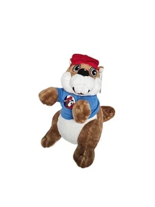 Authentic BUC-EE Beaver Plush  "Don't Mess With Texas" Blue Shirt 12 in New - Picture 1 of 5