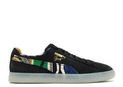 [364908-01] Mens Puma CLYDE FS - Black Multicolor Sweater Sneaker - Image 1 of 4
