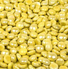 Electric Yellow Opaque Mosaic Glass Gems - 1/2 inch - 25 count - Mosaic Tiles