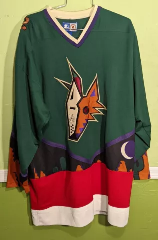 Vintage Phoenix Coyotes Starter Hockey Jersey 3rd Alternate altered large patch Cover