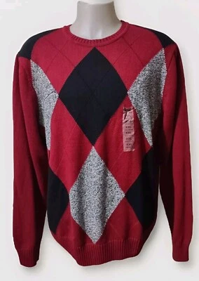 Suéter Geoffrey Beene Para Hombre XXLarge Cuello Redondo Golf Suéter Algodón Manga Larga  Foto 1 de 4