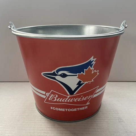Toronto Blue Jays Budweiser Tin Beer Ice Bucket MLB Licensed Baseball USA Made Cover
