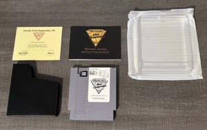 1990 Nintendo World Championships Reproduction Cart Manual Cert NES NWC VGA WATA - Picture 1 of 6