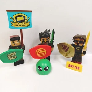 Tube Heroes Minecraft Action Figures Lot of 3  - Picture 1 of 4
