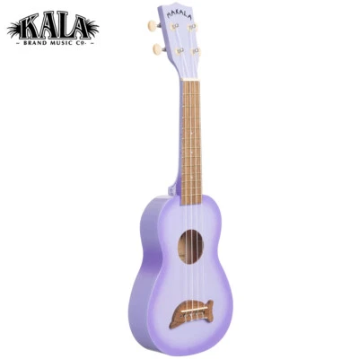 Kala MK-SD/PLBURST Dolphin Bridge Satin Soprano Ukulele Purpleburst + Tote Bag - Image 1 of 3