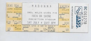 Madonna 4. Juli 1987 Exhibition Stadium Toronto unbenutzt volle Konzertkarte - Bild 1 von 2
