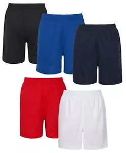 Just Cool Unisex Childrens Boys Kids Girls Childs Polyester Sport Shorts - Picture 1 of 10