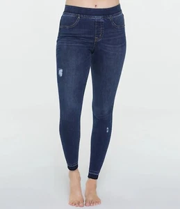 Spanx Womens Distressed High Waist Ankle Denim Jeans Medium Wash Size Small - Picture 1 of 4