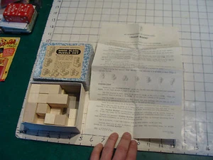 vintage  Puzzle: very clean WOOD BLOCK PUZZLE SET----shackman 1960's - Picture 1 of 4