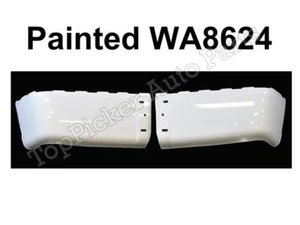 NEW Painted Summit White WA8624 Rear Bumper End Set For 07-14 Silverado W/O Hole - Picture 1 of 8