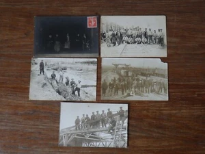 5x Cartes Postales CPA Postcards TRAVAILLEURS OUVRIERS Group of Workers c. 1900 - Picture 1 of 3