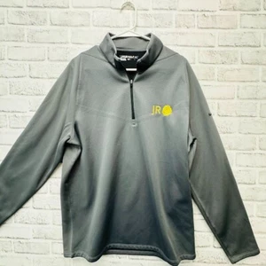 Justin Rose Nike Golf Dri-Fit 1/4 Zip Pullover Gray Men's Size Large - Picture 1 of 6