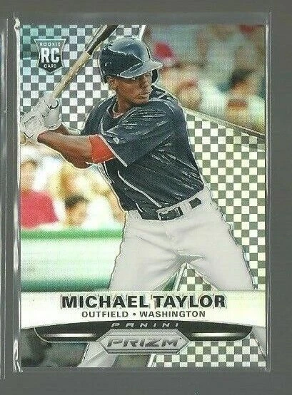 2015 Panini Prizm Prizms Black and White Checker #176 Michael Taylor (ref 65990 - Image 1 of 1