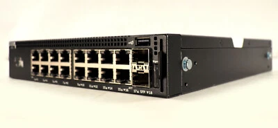 Dell X1018 16 Port Gig 2 X SFP Managed Switch E10W None POE - Image 1 of 4