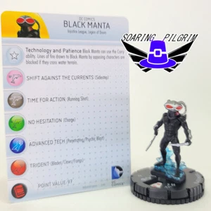 DC Heroclix BLACK MANTA - 038 - RARE Superman Legion Super Heroes Set #38 - Picture 1 of 1