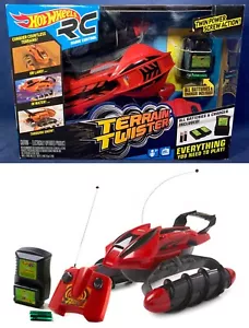 New - RED Hot Wheels TERRAIN TWISTER R/C - RED Radio Control Car LAND Water SNOW - Picture 1 of 19