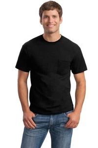 Pack Of 5 Gildan 2300 Mens Short Sleeve Ultra Cotton Stylish T-Shirt with Pocket - Picture 1 of 16