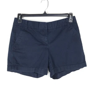 J. Pantalón Corto Chino Crew 5" Para Mujer Talla 6 Azul Marino 100% Algodón Bolsillos Informal Verano - Imagen 1 de 9