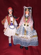 Vintage Pair Of Handmade Spanish Dolls - Estimated Circa 50's-1960s- Very Rare
