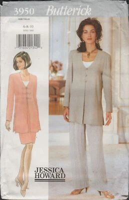Butterick 3950 Jessica Howard Tunic Jacket Skirt Pants Pattern Choose Size Uncut - Image 1 of 4