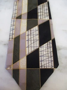 Corbata Marca Umberto Bossi-Multicolor Geo Formas Patrón - Imagen 1 de 2