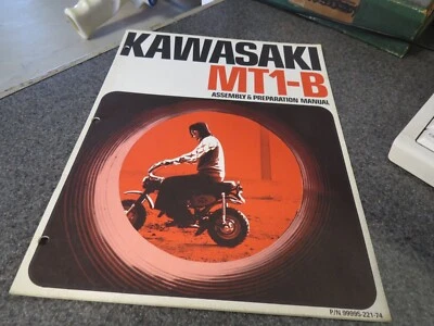 Manual de montaje y preparación de fábrica Kawasaki 1974 MT1-B 99995-221-74 Foto 1 de 4
