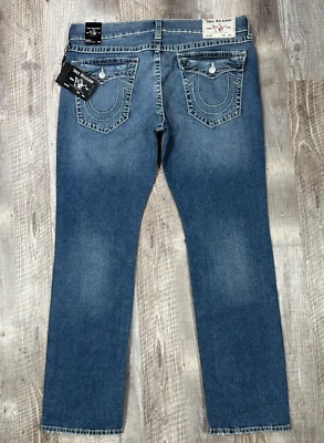 NWT True Religion Jeans  Ricky Relax-Straight Blue Horseshoe Men's Size 40 x 33" - Image 1 of 4
