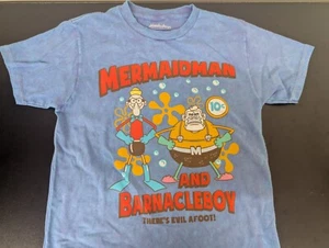 Mermaidman And Barnacleboy Nickelodeon Herren T-Shirt Blau Gr. Medium Neu - Bild 1 von 4