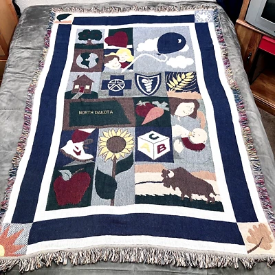 Tapiz del estado de Dakota del Norte colgante de pared escénico país patriótico 72x 48 pulgadas Foto 1 de 4