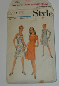 sewing pattern dress shift style with front buttons & pocket Jackie -O plus size - Picture 1 of 1