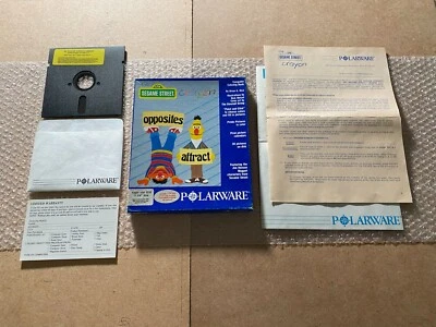 The Sesame Street Crayon: Opposites Attract (PC 5.25", 1987) - COMPLETE / CIB - Image 1 of 4