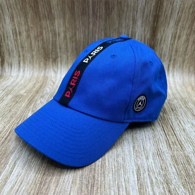 Nike Air Jordan Sombrero Hombres Azul Paris Saint Germain Jumpman Correa Gorra Trasera Foto 1 de 4