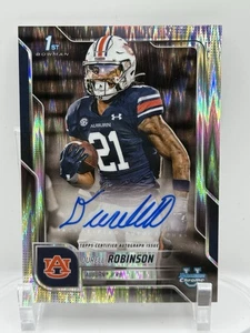 Bowman U Football Durrell Robinson Stealth 2025 refractor automático castaño rojizo - Imagen 1 de 2