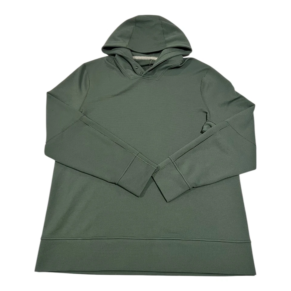 Sudadera pulóver tejida gofre con capucha punto cambio grande para hombre Lululemon Foto 1 de 4