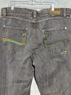 Jeans Coogi Vintage Y2K 40x34 Bordados Sueltos Pierna Ancha Hip Hop Patinador Grunge Foto 1 de 4