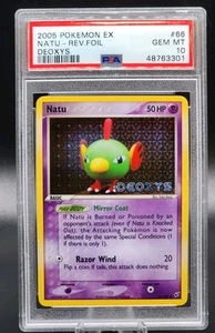 PSA 10 Gem Mint Pokemon 2005 Ex Deoxys Natu Reverse Holo Foil #66 - Picture 1 of 2