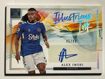 2022-23 Panini Impeccable Premier League Alex Iwobi SILVER AUTO #/49 Everton Ink - Image 1 of 4