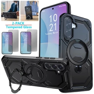 Funda híbrida con soporte de anillo para Samsung Galaxy A36 5G protector de pantalla de privacidad - Imagen 1 de 32
