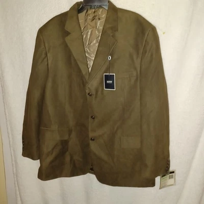 Alfani Мужская 46R бархата Sport пальто Blazer костюм куртка коричневый твердый (1E) - Изображение 1 из 4