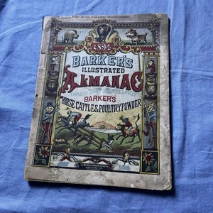 Antique 1894 Baker’s Illustrated Almanac - Vibrant Colors!!! - Imagen 1 de 16