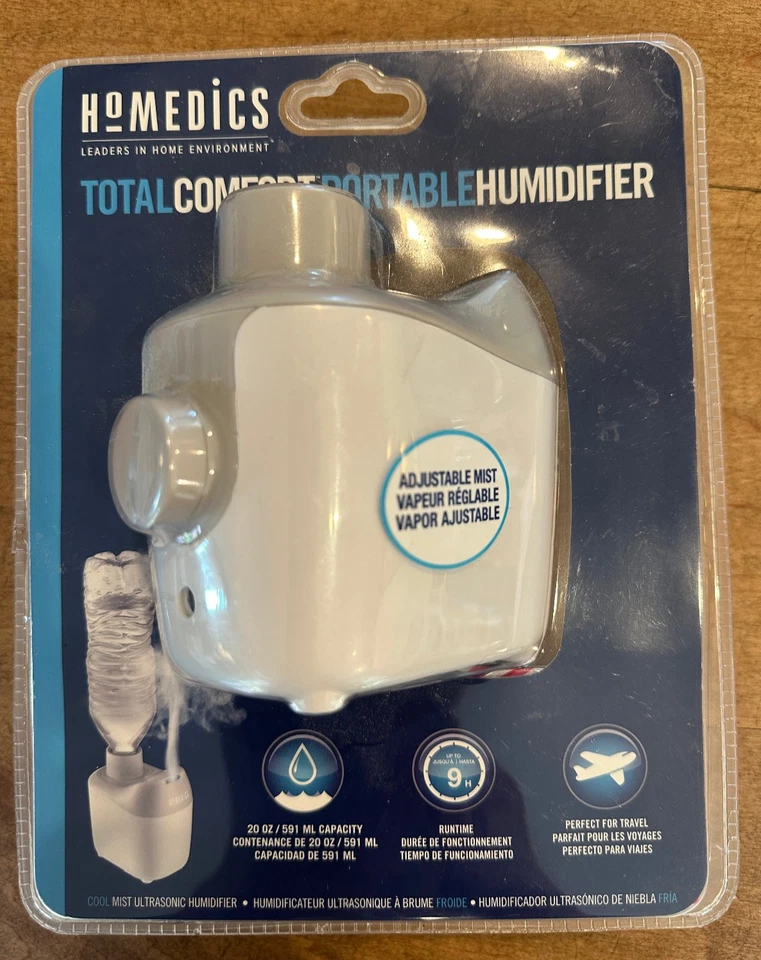 Homedics Water Bottle Total Comfort Portable Humidifier Travel UHE-WB01A - Image 1 of 1