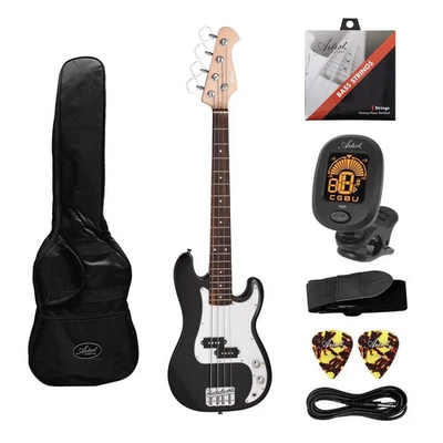 Artist MiniB 3/4 Size Electric P-Bass Guitar with Accessories Gig Bag Strap Pick - image 1 of 4