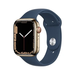Apple Watch Series 7 (GPS + Cellular, 45MM) - Gold Stainless Steel Case with - Photo 1 sur 6