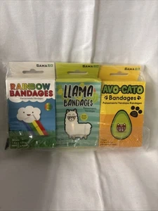 Gamago Llama Avacato Rainbow Bandages Latex Free 18/Box Lot of 3 (54) Kids - Picture 1 of 5